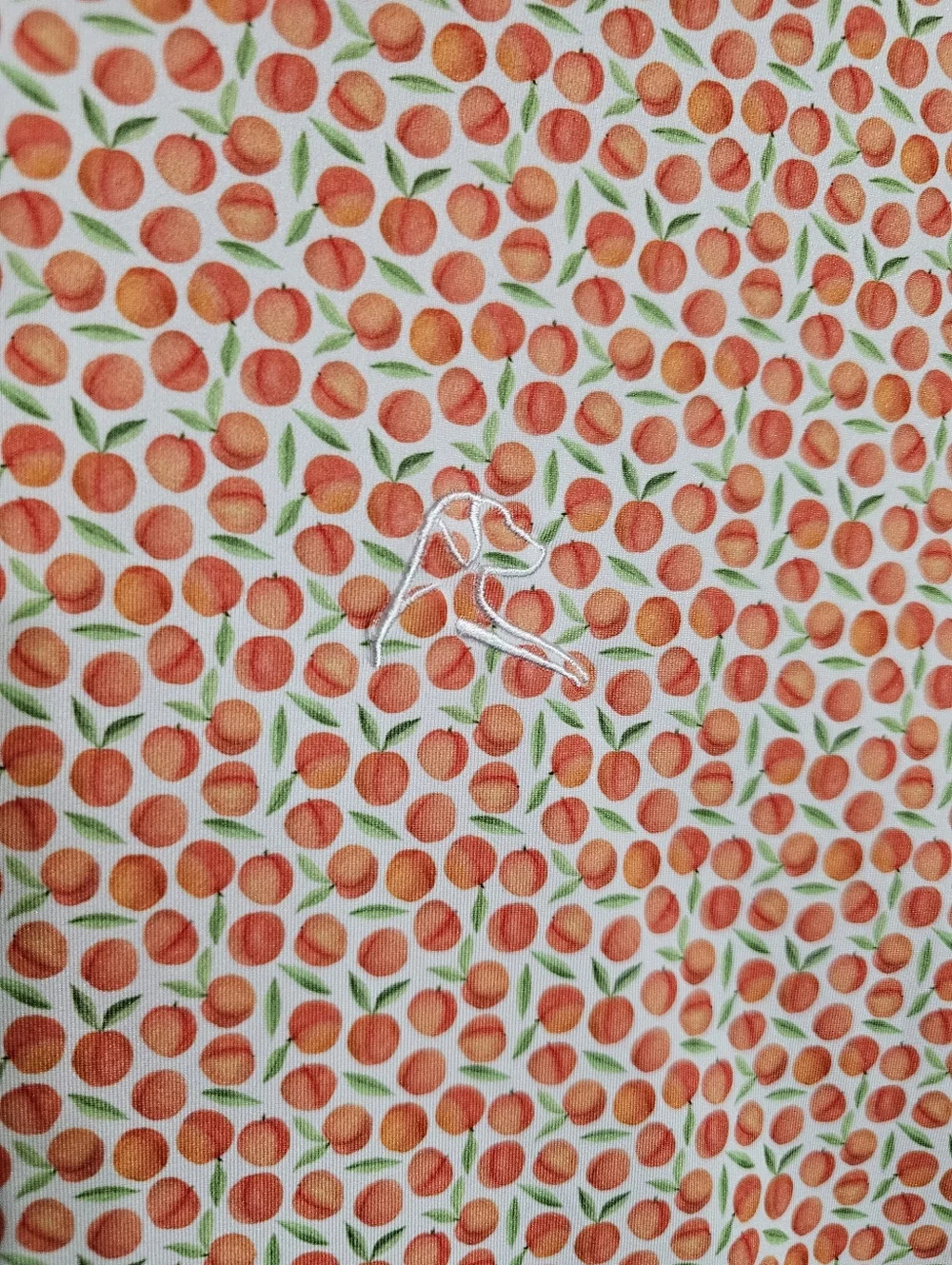 Rhoback Men's Performance Polo The Absolute Peach Print Georgia Peach XXL Golf - Picture 2 of 11